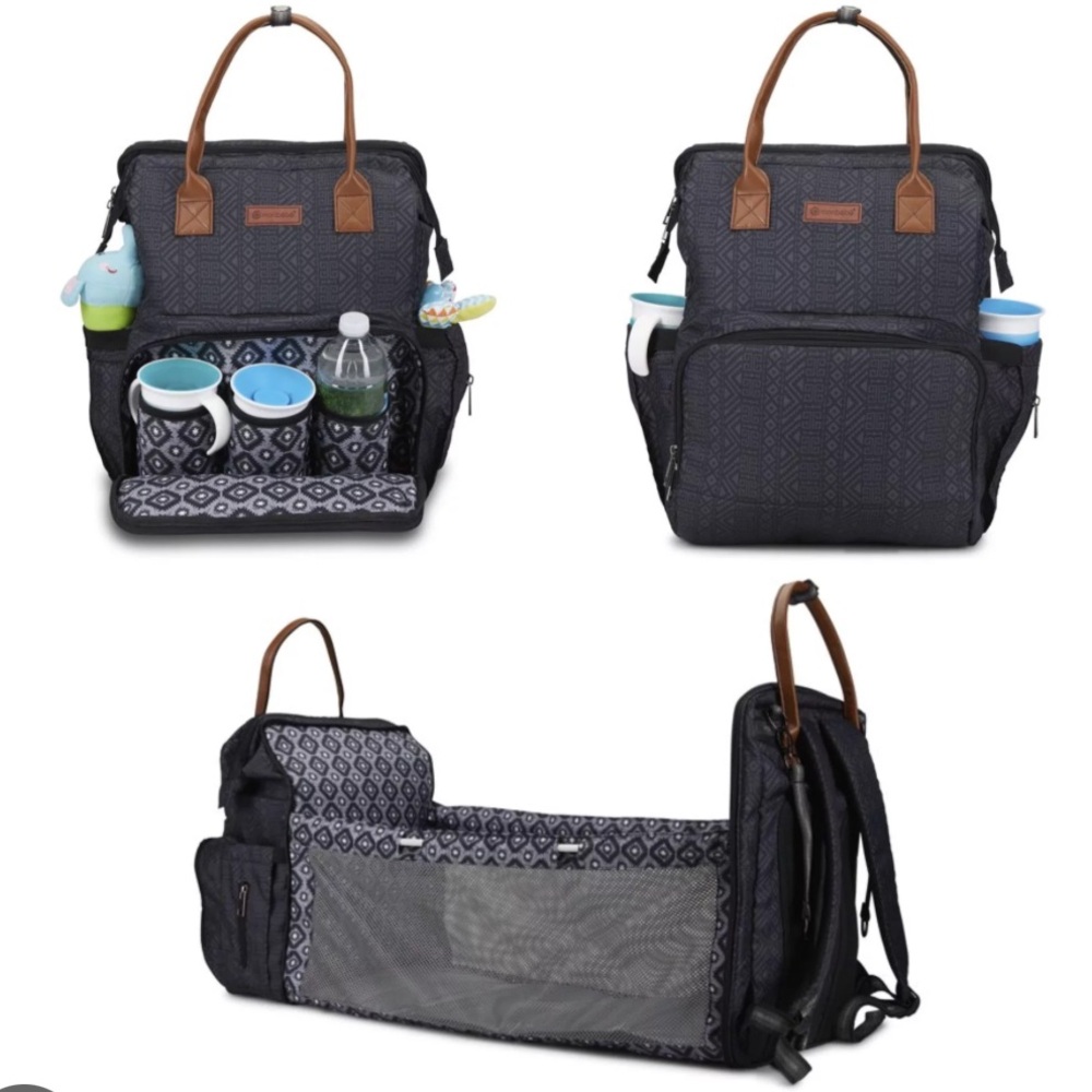 Monbebe Bolt Diaper Bag with Changing Center